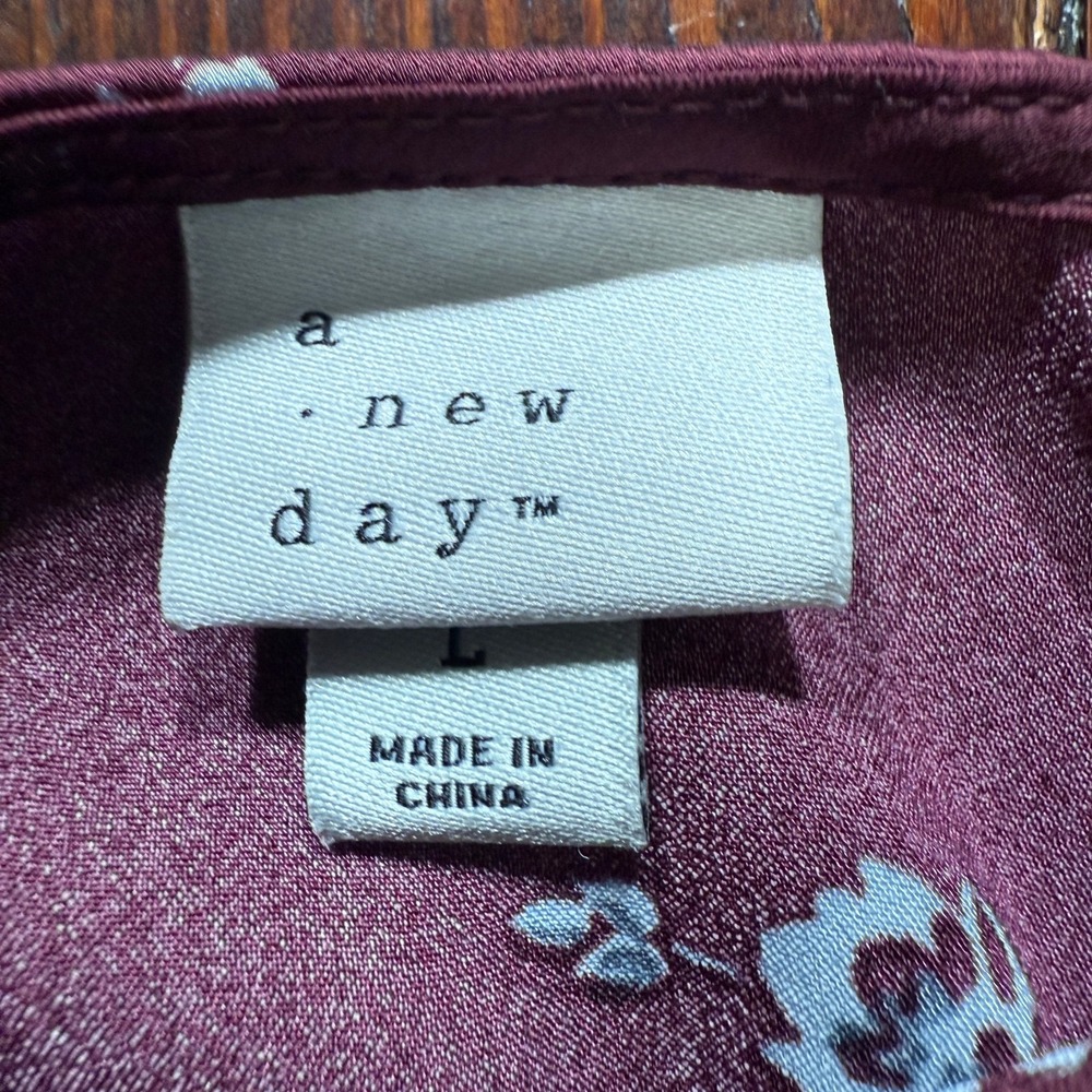 a new day Burgundy Floral Maxi Dress - Picture 11 of 15